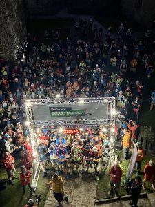 Ourea Events Dragon's Back Race 2024. The start line in Conwy Castle 